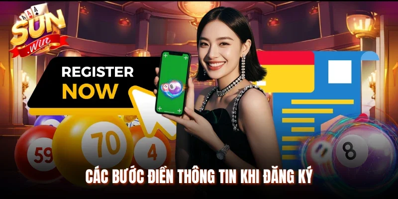 Các bước điền thông tin khi đăng ký
