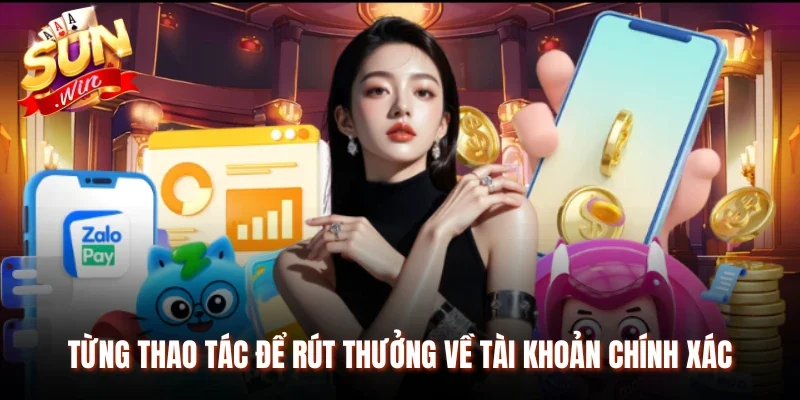 Từng thao tác để rút thưởng về tài khoản chính xác